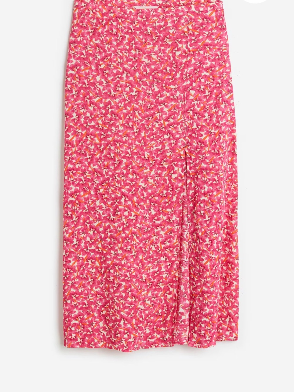 H&M Pink Floral Maxi Skirt